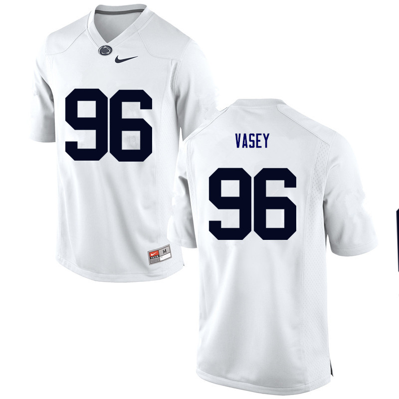 NCAA Nike Men's Penn State Nittany Lions Kyle Vasey #96 College Football Authentic White Stitched Jersey XAO1798DT